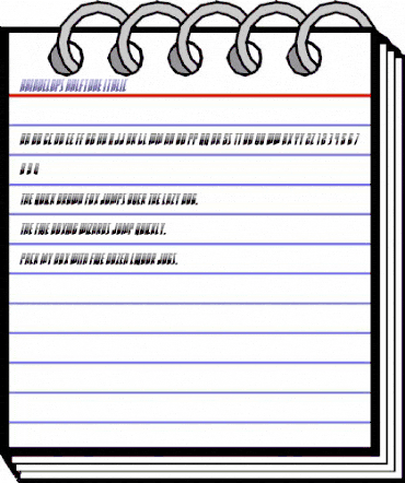 Rhinoclops Halftone Italic Regular animated font preview