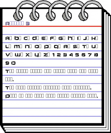 Rhythms 3 Regular animated font preview