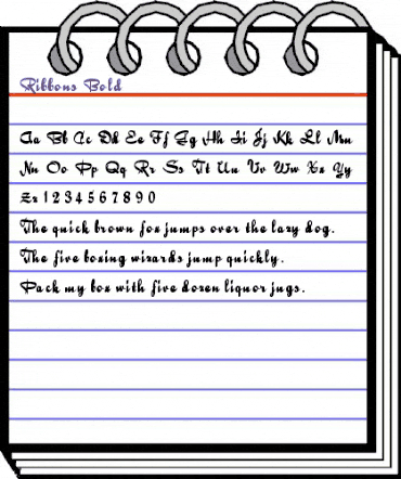 Ribbons Bold animated font preview Ribbons Bold animated font preview