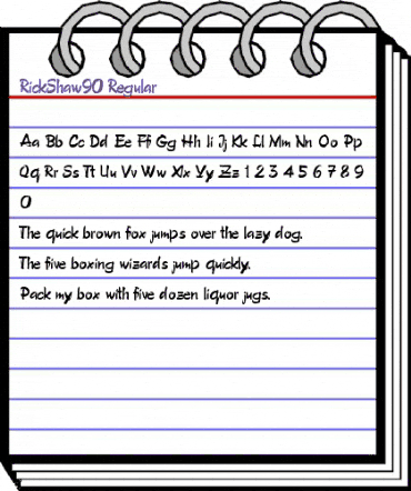 RickShaw90 Regular animated font preview RickShaw90 Regular animated font preview