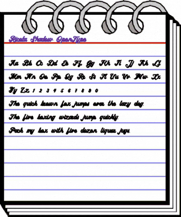 Ricota Shadow animated font preview