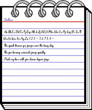 Ridhas Regular animated font preview Ridhas Regular animated font preview