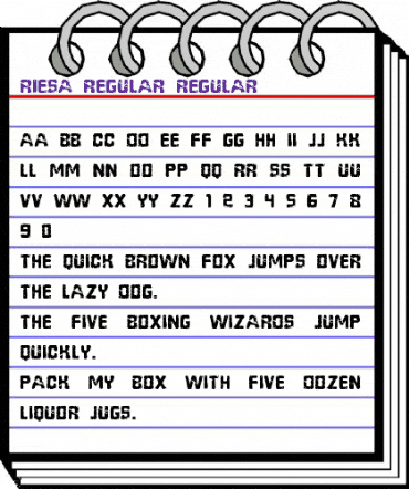 Riesa Regular Regular animated font preview Riesa Regular Regular animated font preview
