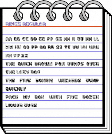 Rimes Regular animated font preview Rimes Regular animated font preview