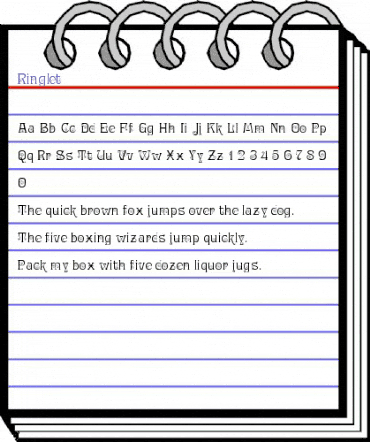 Ringlet Regular animated font preview Ringlet Regular animated font preview