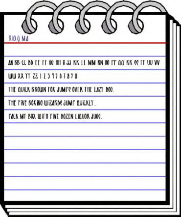 RIO & MA Regular animated font preview