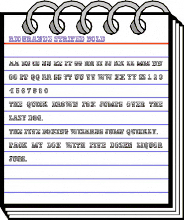 ViaGrande Stripe Bold animated font preview ViaGrande Stripe Bold animated font preview