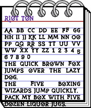 Riot Ton Regular animated font preview Riot Ton Regular animated font preview