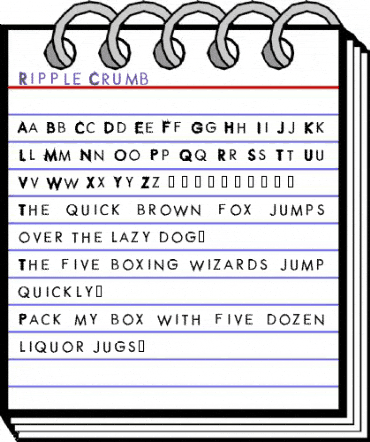 Ripple Crumb Regular animated font preview