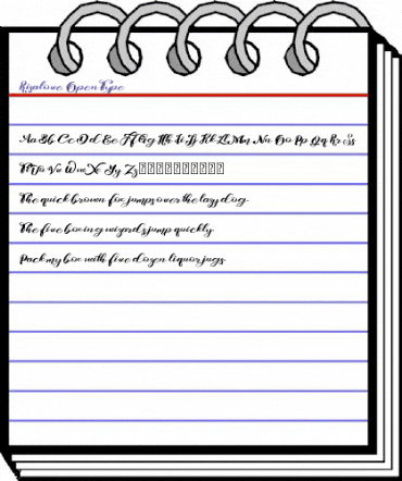 Risalove Regular animated font preview