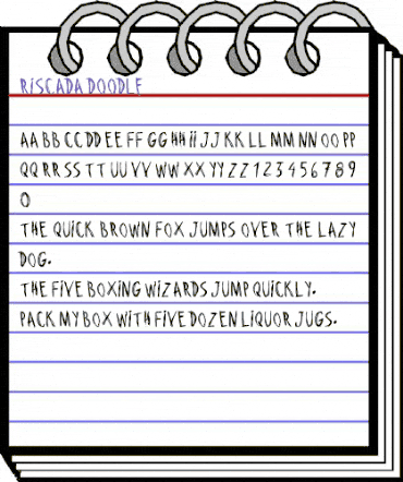 Riscada Doodle Regular animated font preview Riscada Doodle Regular animated font preview