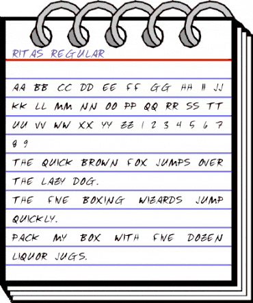 Ritas Regular animated font preview