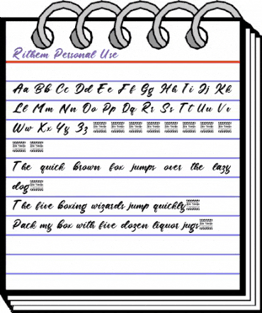 Rithem Personal Use Regular animated font preview Rithem Personal Use Regular animated font preview