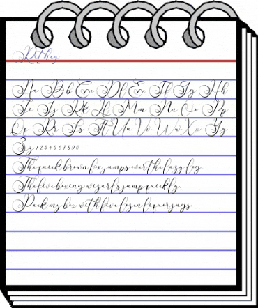 Rithey Regular animated font preview Rithey Regular animated font preview