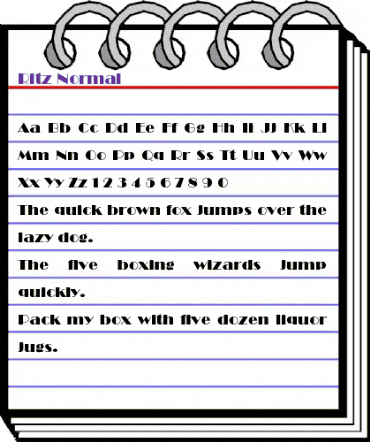 Ritz Normal animated font preview Ritz Normal animated font preview