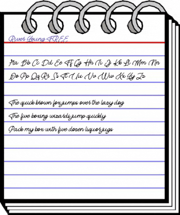 River Young FREE Regular animated font preview River Young FREE Regular animated font preview