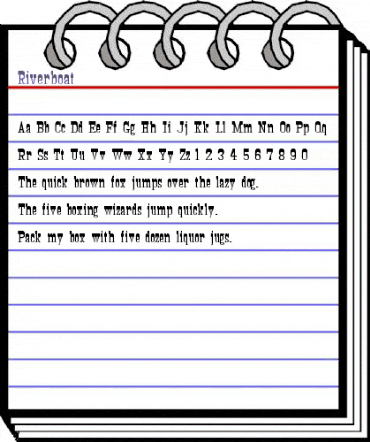 Riverboat Regular animated font preview Riverboat Regular animated font preview