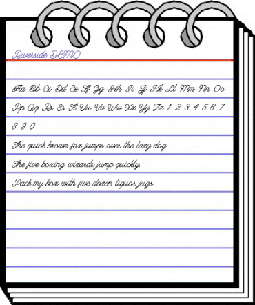 Riverside DEMO Regular animated font preview Riverside DEMO Regular animated font preview