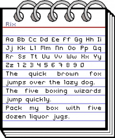 Rix Rix animated font preview Rix Rix animated font preview