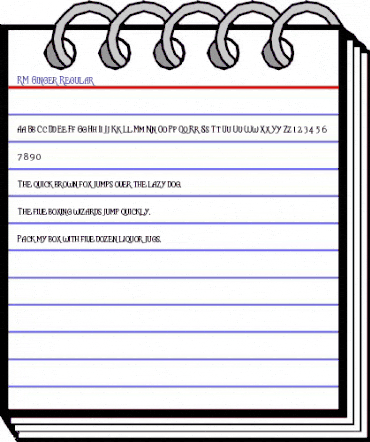 RM Ginger Regular animated font preview RM Ginger Regular animated font preview