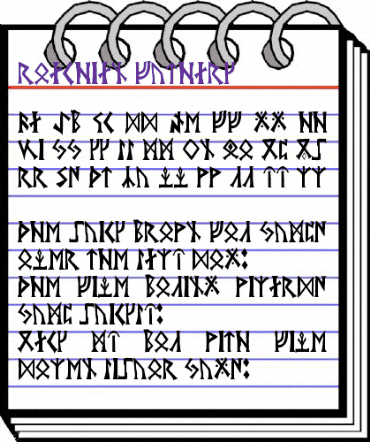 NeoFuthark Regular animated font preview