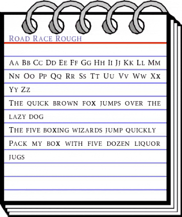 Road Race Free Rough animated font preview Road Race Free Rough animated font preview