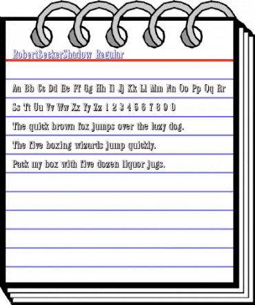 RobertBeckerShadow Regular animated font preview RobertBeckerShadow Regular animated font preview