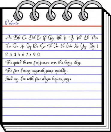 Roberto Regular animated font preview