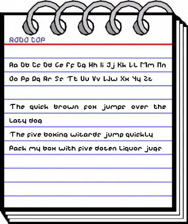 ROBO COP Regular animated font preview