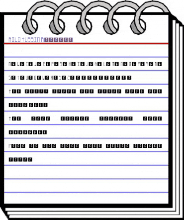 ROBO-TUSSIN Regular animated font preview ROBO-TUSSIN Regular animated font preview