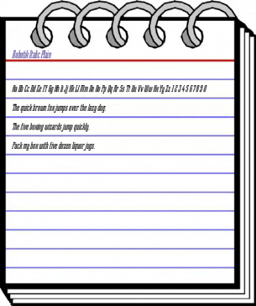 Robotik Italic Regular animated font preview Robotik Italic Regular animated font preview