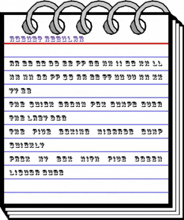 Robust Regular animated font preview