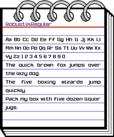 RobustikRegular Regular animated font preview RobustikRegular Regular animated font preview