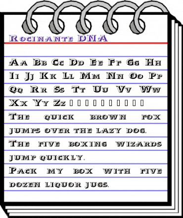 Rocinante DNA Regular animated font preview Rocinante DNA Regular animated font preview