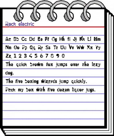 Rock electric animated font preview Rock electric animated font preview
