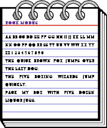 ROCK MODUS Regular animated font preview ROCK MODUS Regular animated font preview