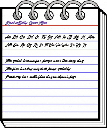 Rocka & Billy Regular animated font preview Rocka & Billy Regular animated font preview