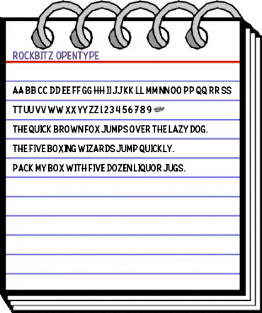 Rockbitz Regular animated font preview Rockbitz Regular animated font preview