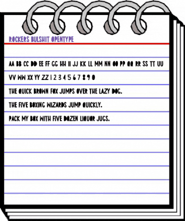 Rockers Bulshit Regular animated font preview Rockers Bulshit Regular animated font preview