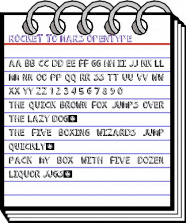 ROCKET TO MARS Regular animated font preview