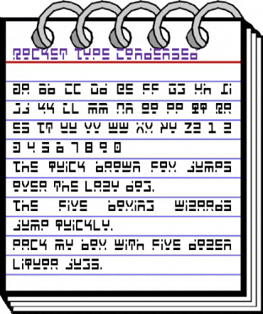 Rocket Type Condensed Condensed animated font preview