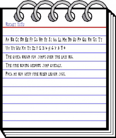 Rocket YoYo Regular animated font preview
