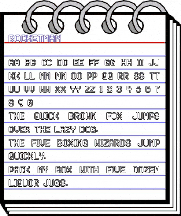 Rocketman Regular animated font preview Rocketman Regular animated font preview