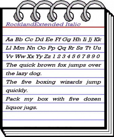 RocklandExtended Italic animated font preview RocklandExtended Italic animated font preview