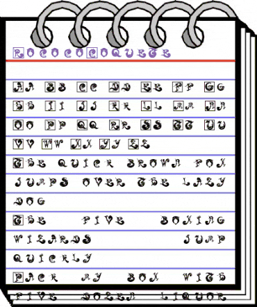 RococoCoquete Regular animated font preview RococoCoquete Regular animated font preview