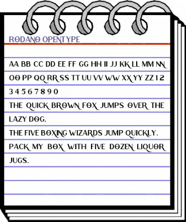 Rodano Regular animated font preview Rodano Regular animated font preview