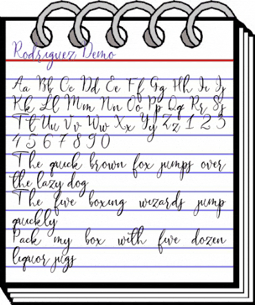 Rodriguez Demo Regular animated font preview Rodriguez Demo Regular animated font preview