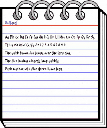 Rofland Regular animated font preview Rofland Regular animated font preview