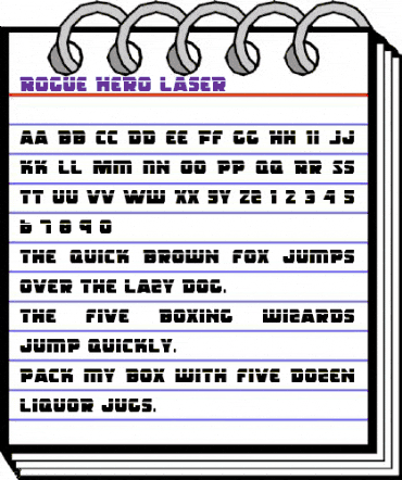 Rogue Hero Laser Laser animated font preview Rogue Hero Laser Laser animated font preview