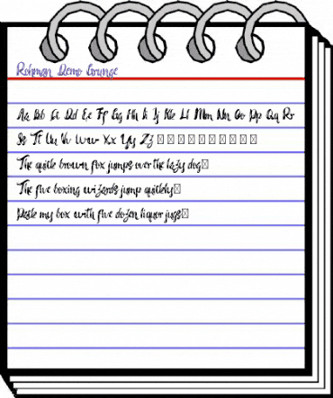 Rohman Demo Grunge Regular animated font preview Rohman Demo Grunge Regular animated font preview